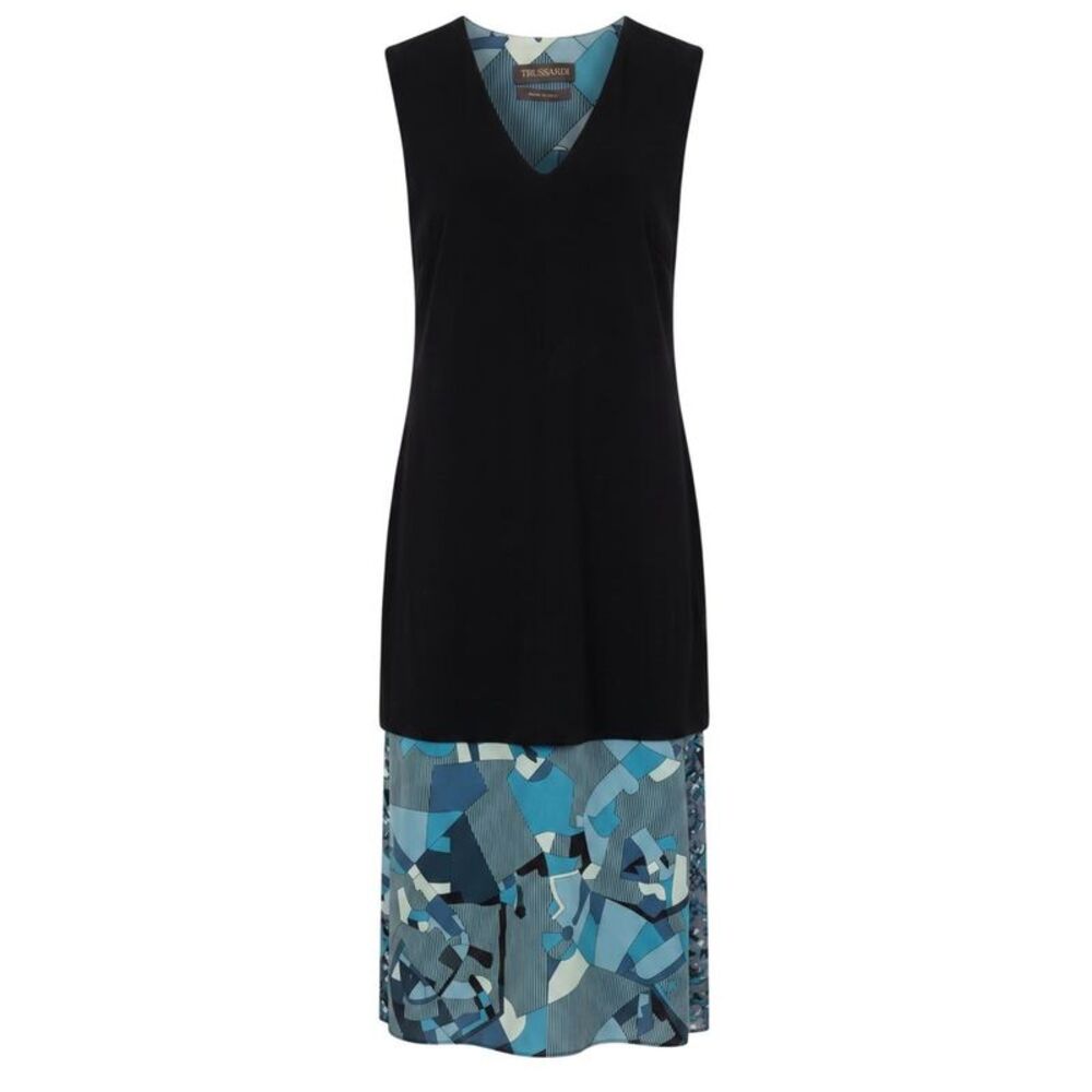Trussardi Blue Silk Women Women's Dress